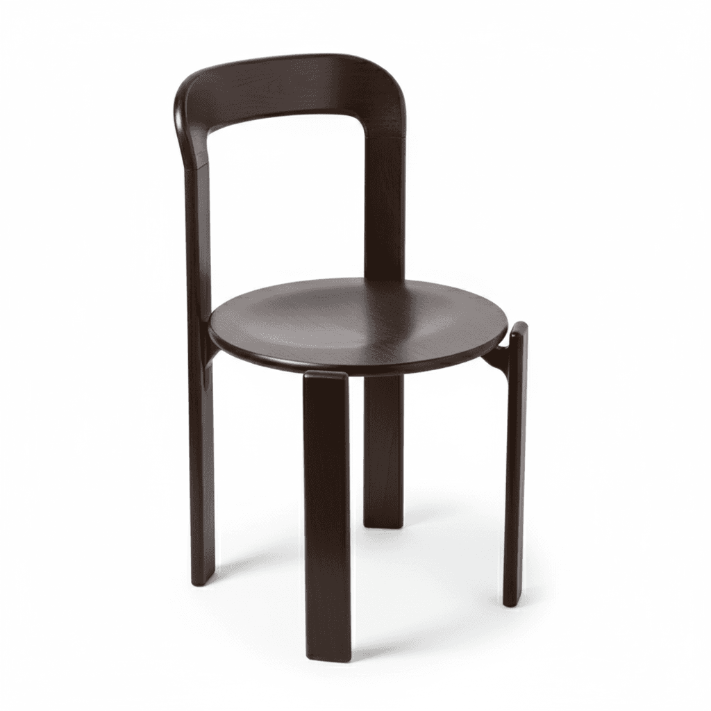 Scandinavian Natural Wood Armless Kitchen Chair 15.3inch Wide Non-Swivel 1 Piece thumbnail 17