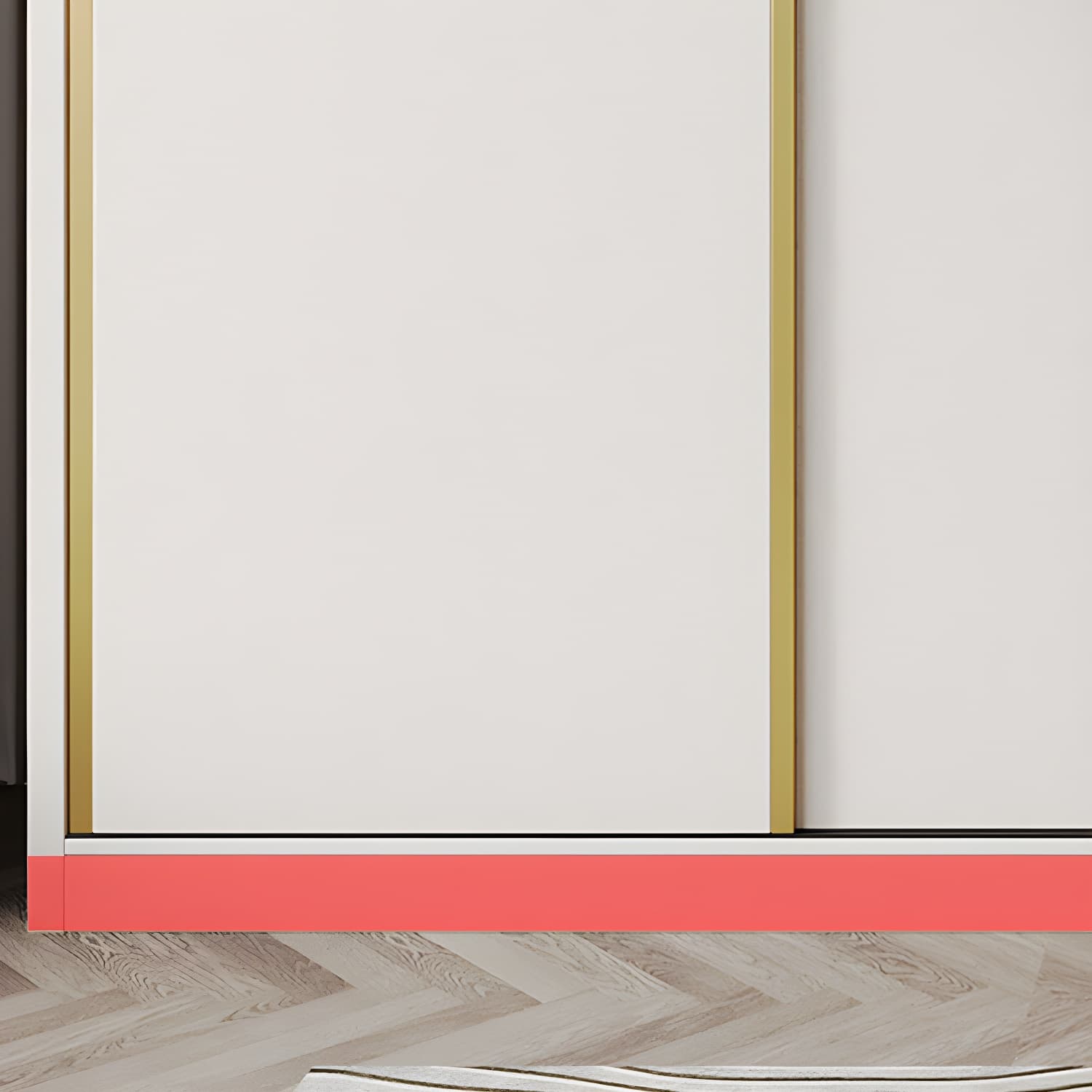 Attractive Modern White Wardrobe Armoire with Clothing Rod & Shelves thumbnail 8
