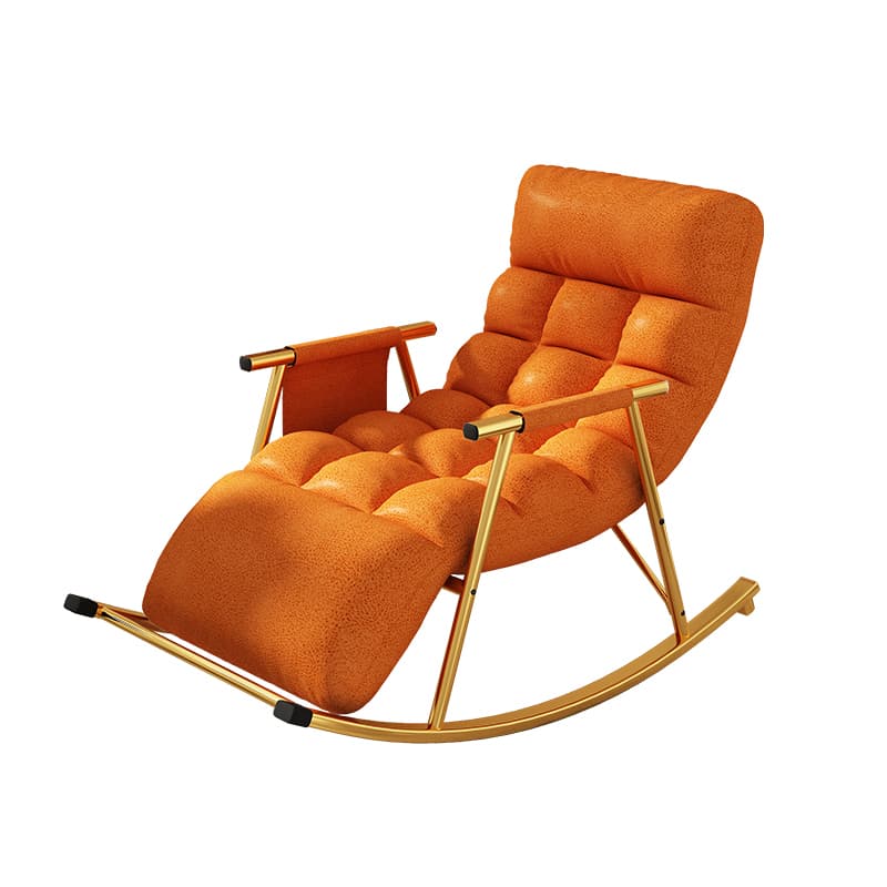 Chic Indoor Modern Rocking Chair - Upholstered, with Tuft and Track Arms, Seats One thumbnail 12