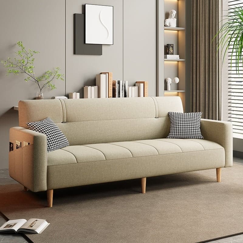 Standard Sofa/Loveseat in Cotton Linen with Light Gray/Cerulean/Olive Green Upholstery and Arm thumbnail 1