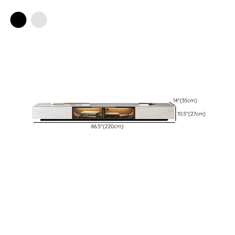 Rectangular TV Stand for Drawing Room with Light and Door thumbnail 19