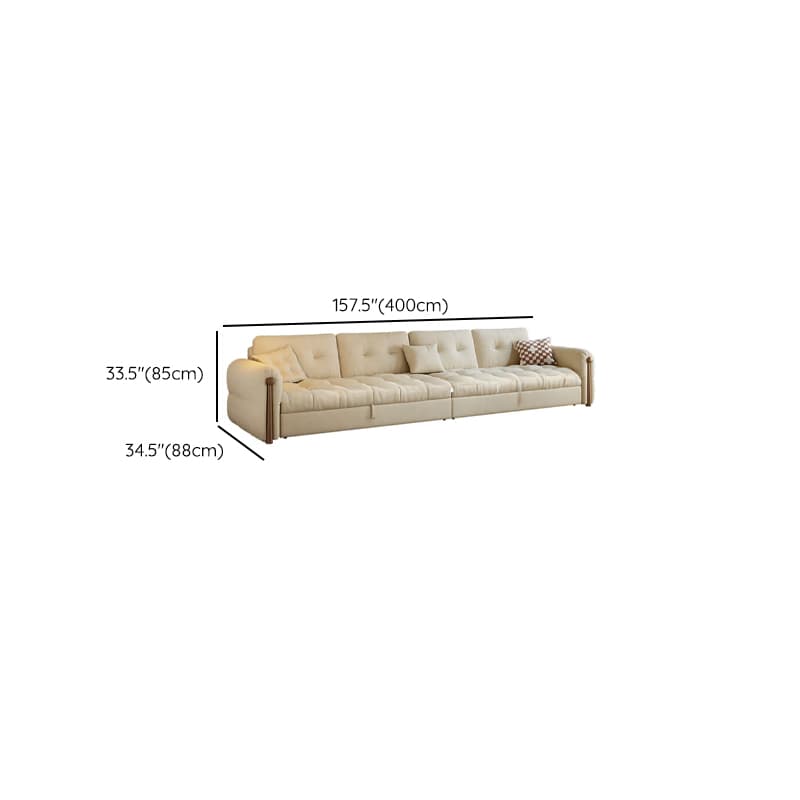 L-Shape/Straight Sofa/Sofa Chaise with Under-seat-storage, Left Hand Facing Orientation, Round Arm, and Button-tufted Details thumbnail 17