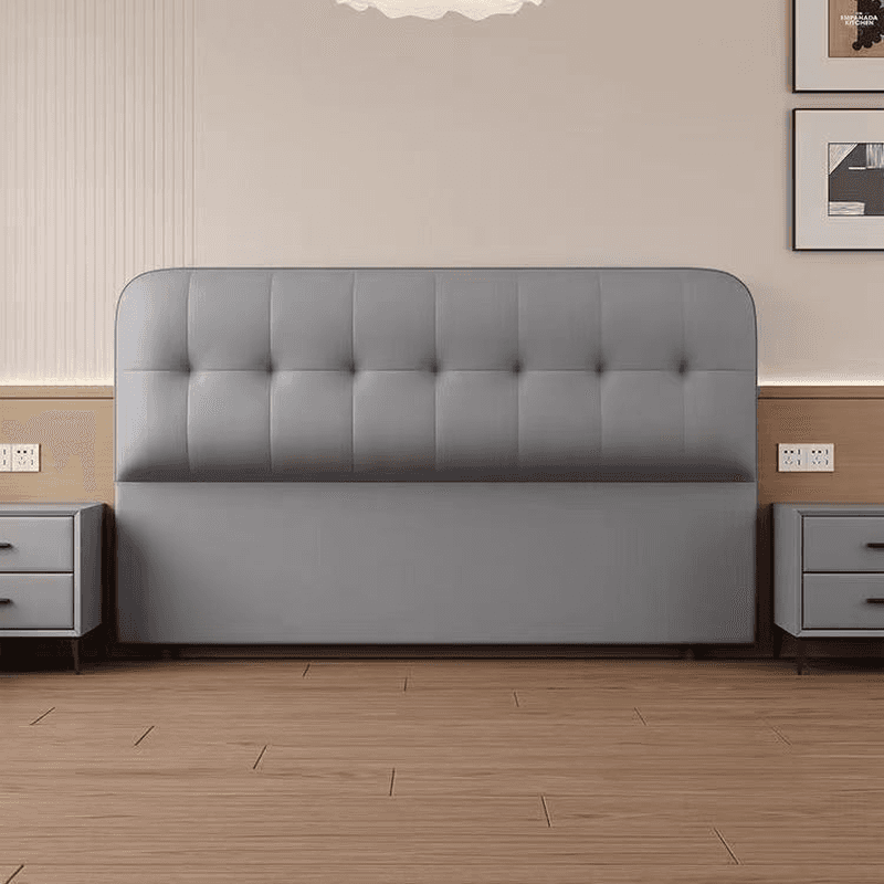 Modern Simple Style Panel Headboard with No Distressing, Piled Tufted Rectangle Design for California King/King/Queen Bed, Featuring Sponge Upholstery and Standard Height thumbnail 3