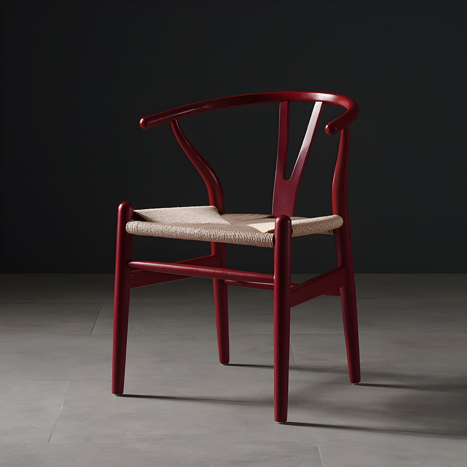 Scandinavian Style Wood Dining Chair Dining Room Wishbone Chair with Arm thumbnail 5