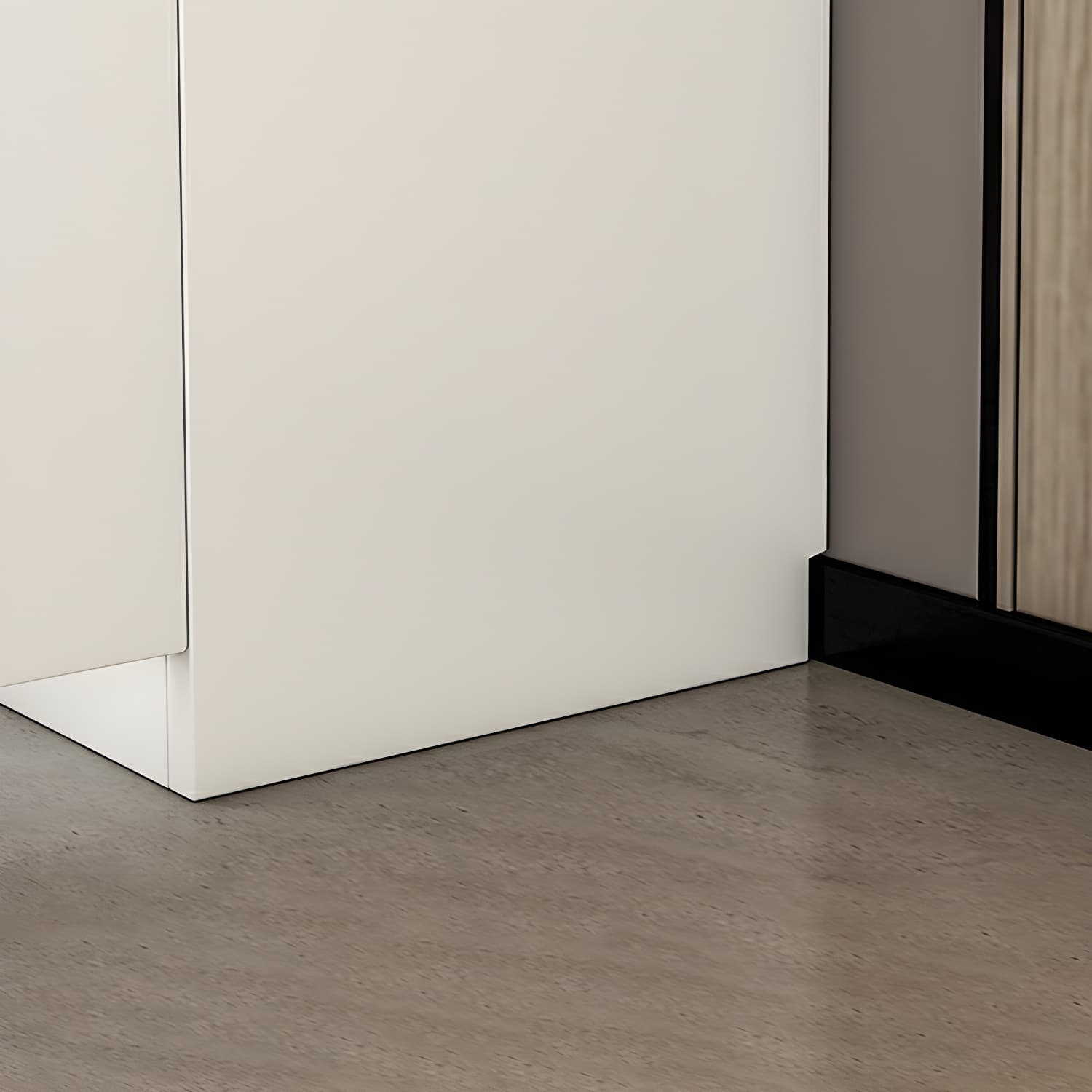 Modern Wood Sideboard Credenza with Drawers and Cabinets - Stone Countertop - image 8