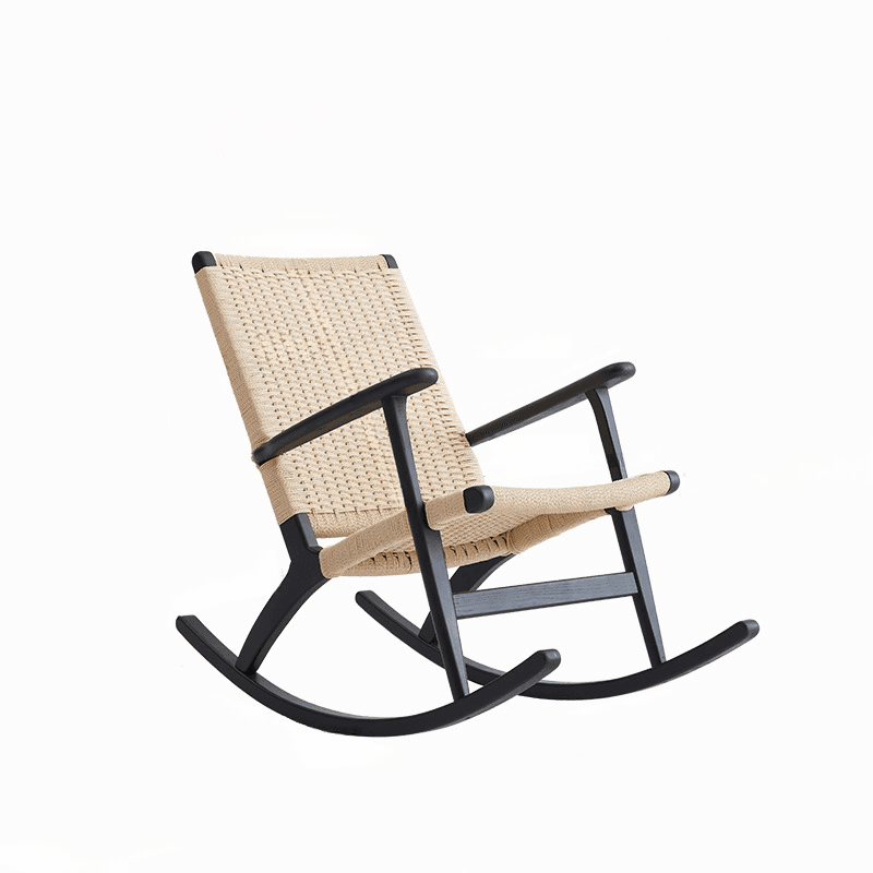 Wood Front Porch Rocking Chairs with Rear Back, Stationary thumbnail 18