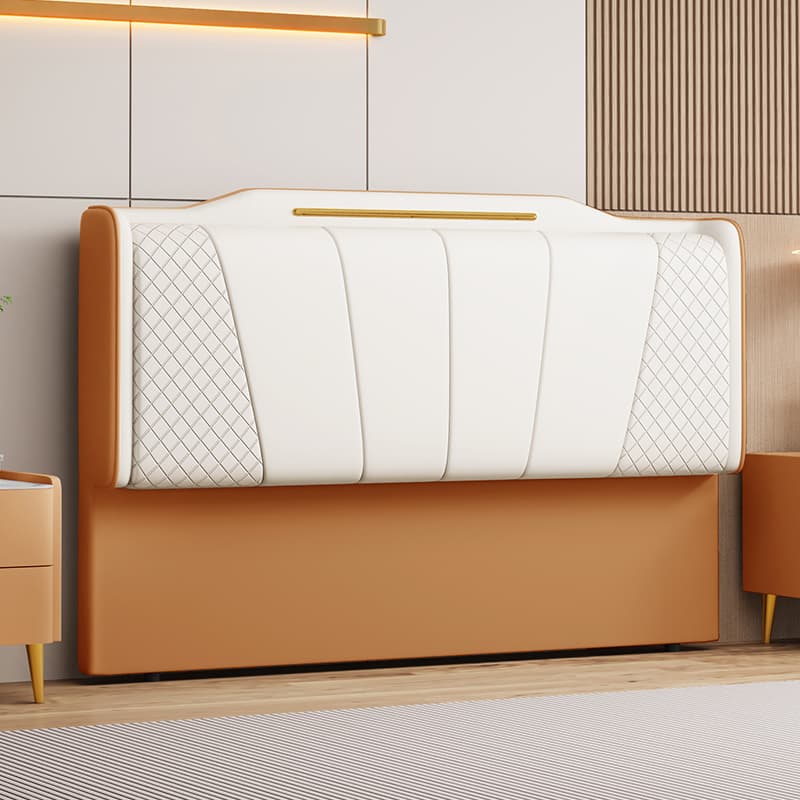 Casual Camelback Wood Panel With Legs & Sponge Cushion for Queen(60"W x 80"L)/Full(54"W x 75"L)/Twin(38"W x 75"L) Bed, Standard（36-55“） thumbnail 10