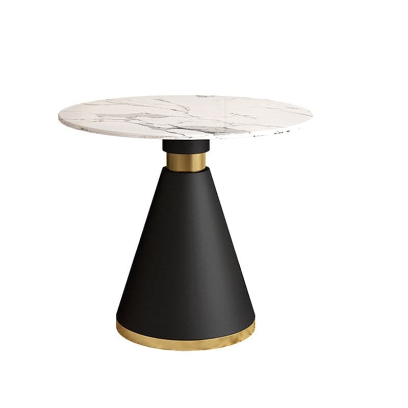Glamorous Rounded Stone Dining Table for 2, Scratch-proof and Fixed Mechanism thumbnail 5