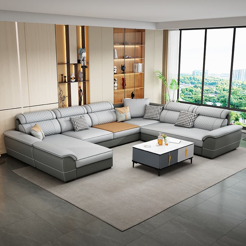 4 Pc L-Shape/Straight Left Hand Facing/Horizontal Sofa Recliner/Sofa Couch for 5 Person thumbnail 2