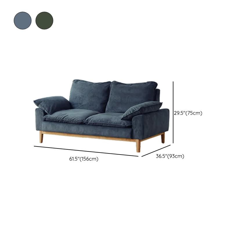 Contemporary Seats 2/1 Person Straight/L-Shaped Horizontal Left Sofa Couch /Chaise with Natural Wood Frame thumbnail 20