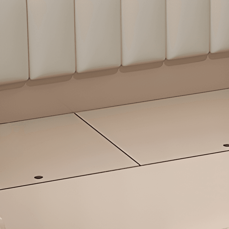 Cream Solid Color Storage Included with 3 Storage Boxes for Bedroom thumbnail 2