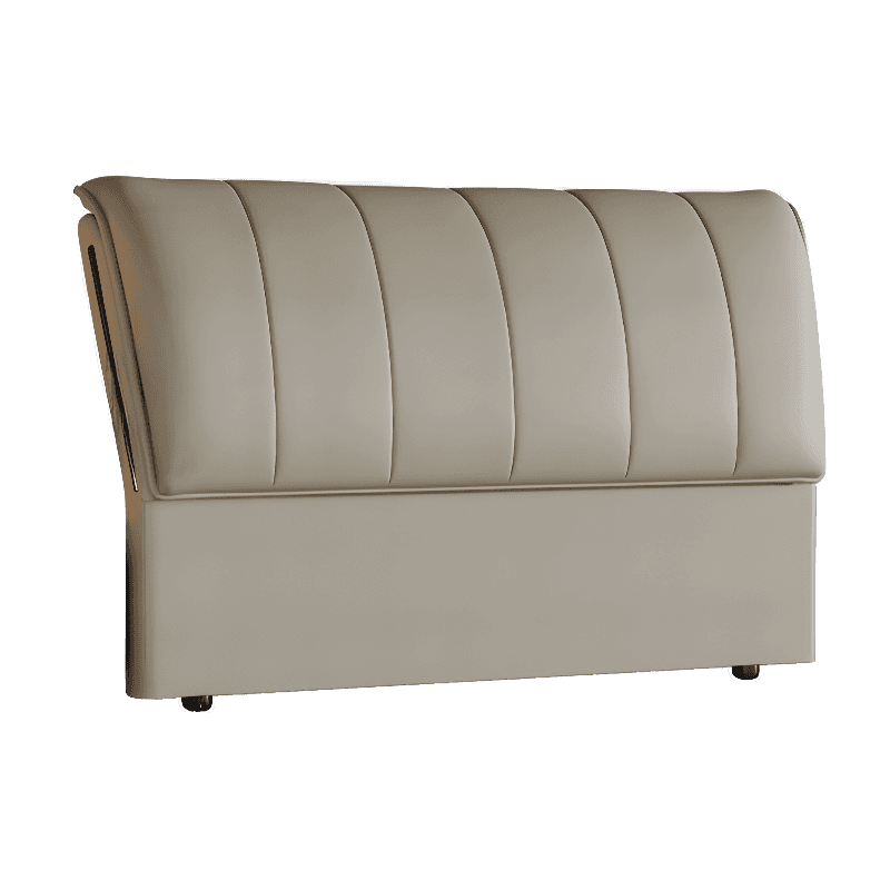 Trendy Panel Headboard in Natural Wood with No Distressing, Rectangle Shape for Queen/Full Bed, Featuring Sponge Upholstery and Standard Height thumbnail 9