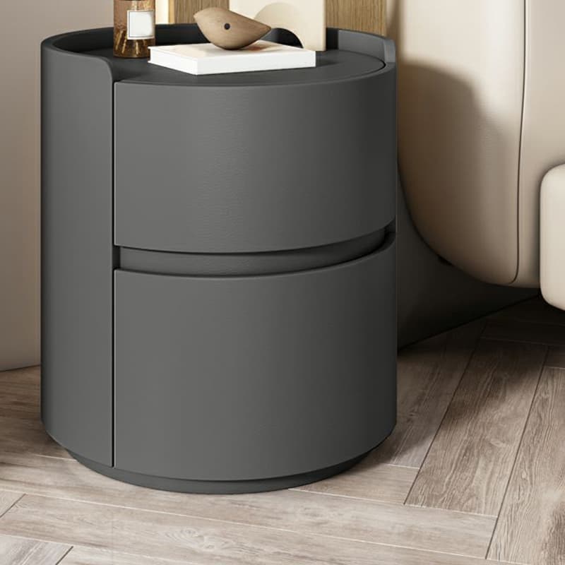 Small Under 21'' Manufactured Wood No-Light Modern Drawer Storage Nightstand in Natural Finish thumbnail 4