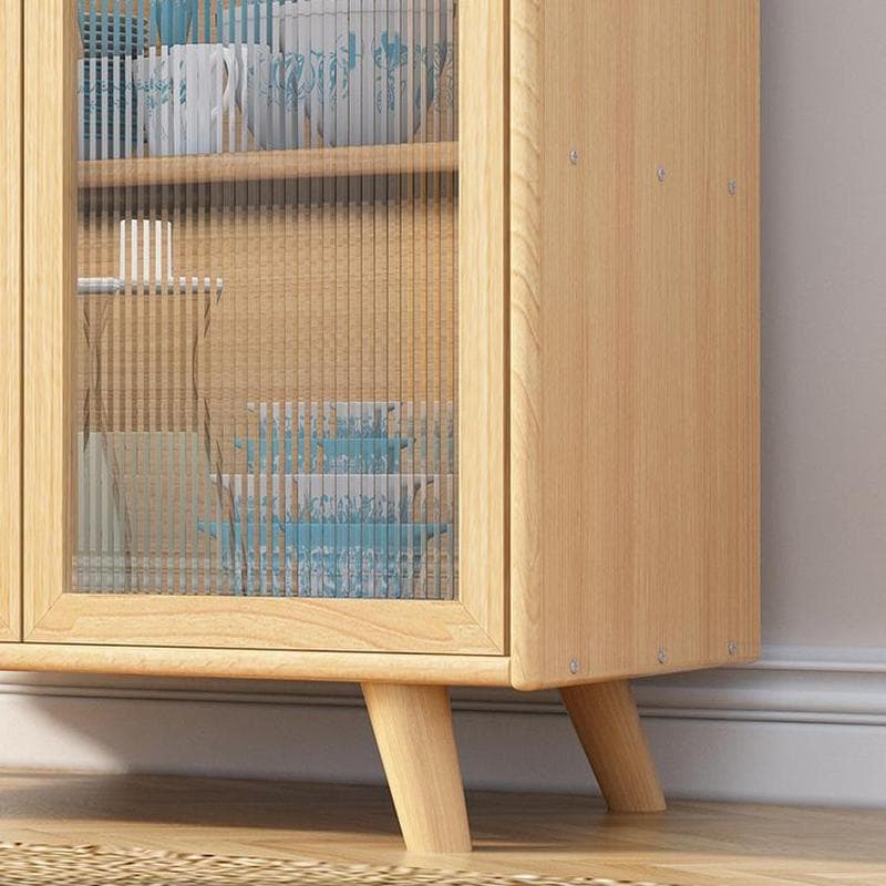 Scandinavian Style Narrow Wood Cabinet 40 cm Buffet & Sideboard Without Drawers Server thumbnail 6