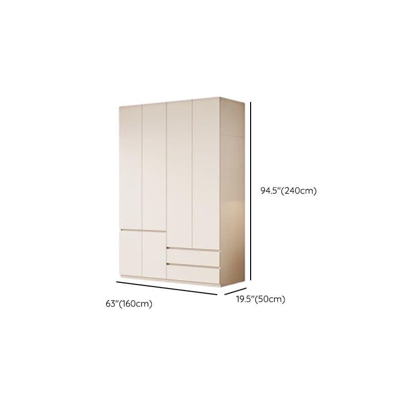 Modish Manufactured Wood Independent Armoire Cabinet with Soft Close Drawer, Soft Close Door, Interior Shelves, and Clothing Rod thumbnail 21