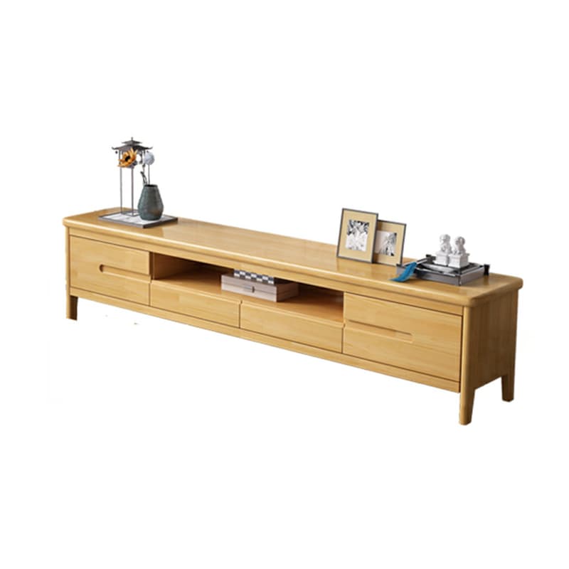 Scandinavian TV Stand with Low Height & Wood Material & 2 Drawers thumbnail 8
