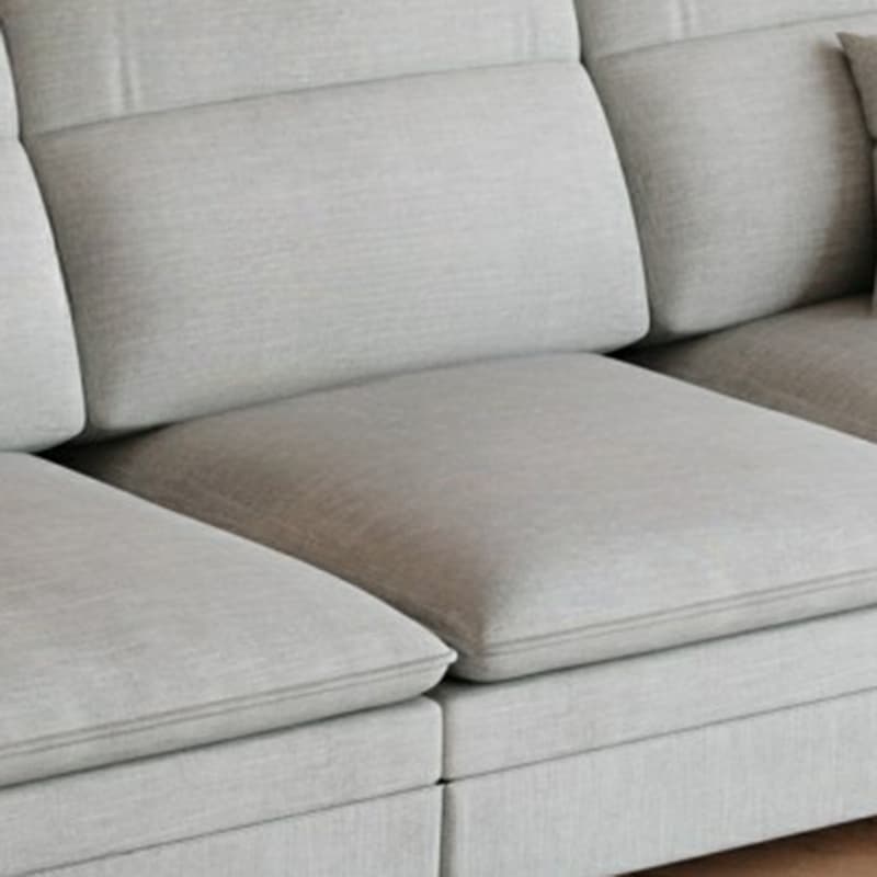 Contemporary Square Arm Sectional Sofa with Pillows and Storage thumbnail 13
