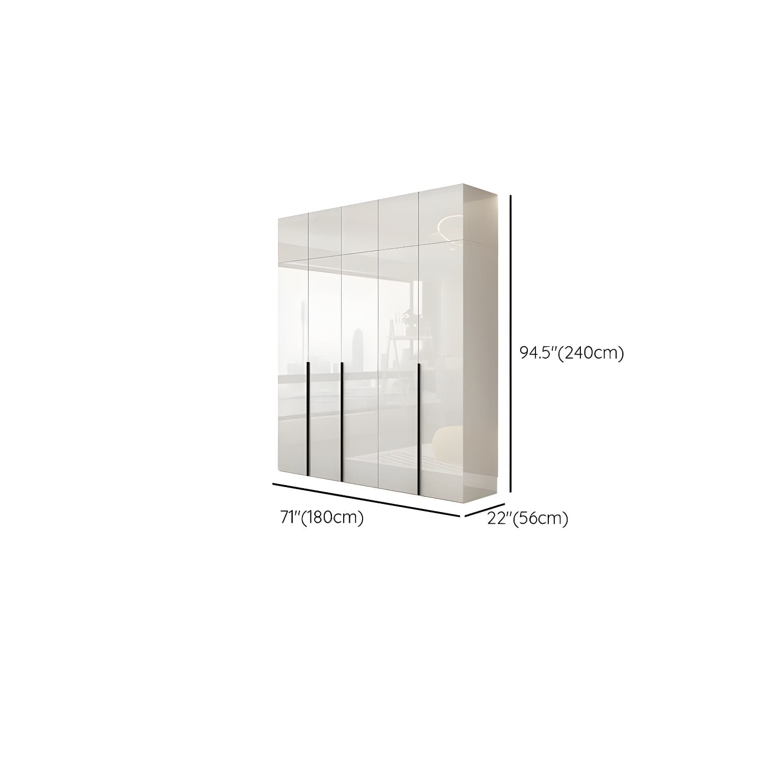 Modern Simple Style Double Door Storage Wardrobe for Bedroom thumbnail 20