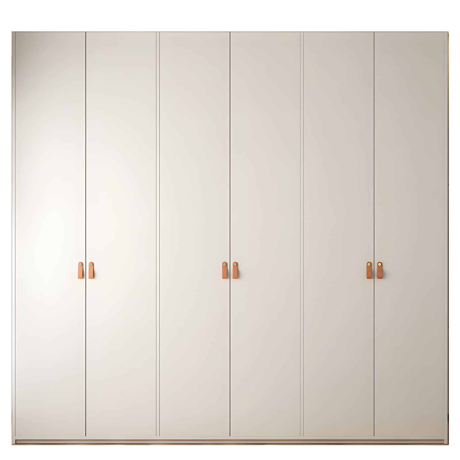 Modern White Wardrobe Cabinet Engineered Wood Wardrobe with Garment Rod thumbnail 5