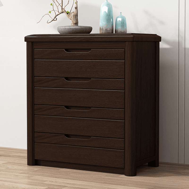 Trendy Walnut Wood Lingerie Chest/Double Dresser with 5/4/6 Drawers in Vertical/Horizontal Orientation thumbnail 3