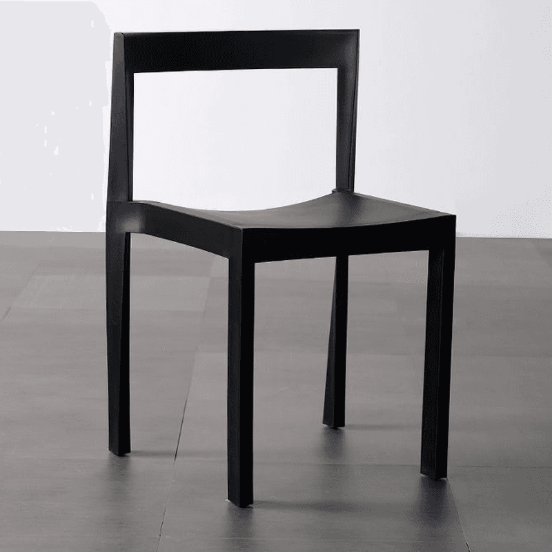 Simplistic Side Chair with Cerulean/Olive Green/Crimson Polymer Legs and Stackable Uncovered Back thumbnail 1