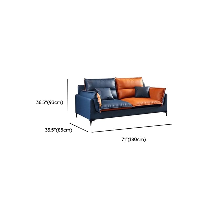 Casual Straight Stain Resistant Sofa in Dark Grey with Horizontal Orientation, Sponge Seat Fill, and Square Arm thumbnail 15