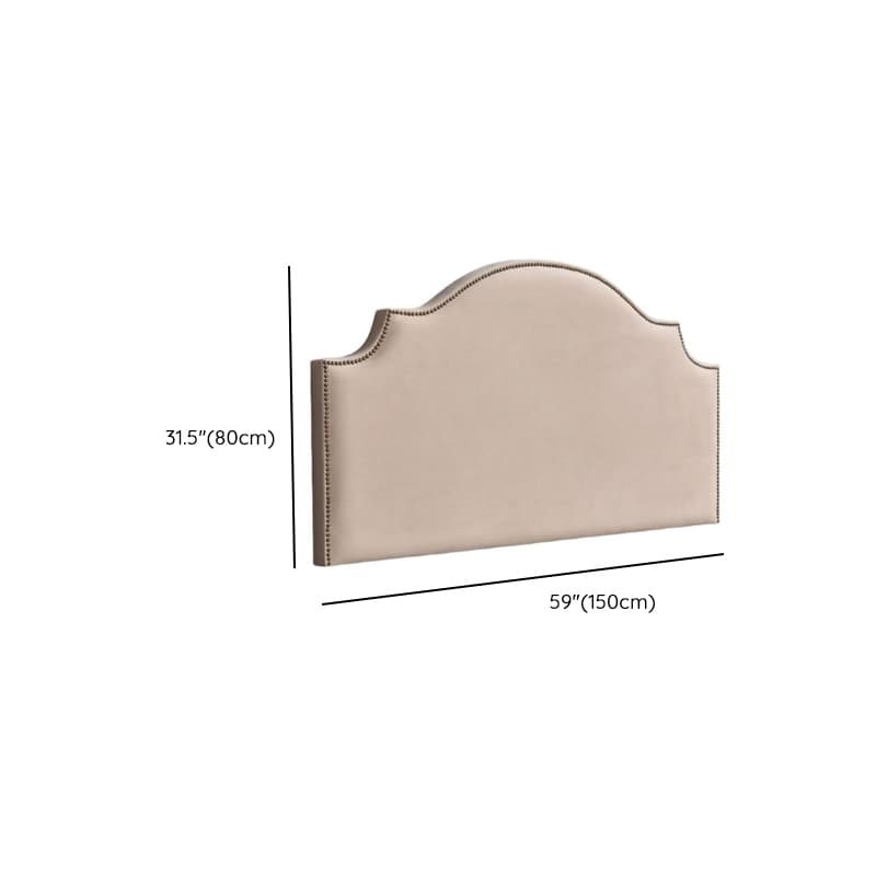 No Distressing Twin XL/Full/Queen Panel Headboard with Nailhead Border, Portman Shape, Sponge Fill, Wall Mounted, Low Height thumbnail 19
