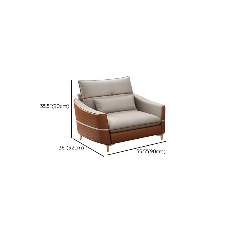 Straight/L-Shape Sofa/Sofa Chaise with Horizontal/Right Orientation, Sloped Arms, and Stitch-tufted Detailing thumbnail 6