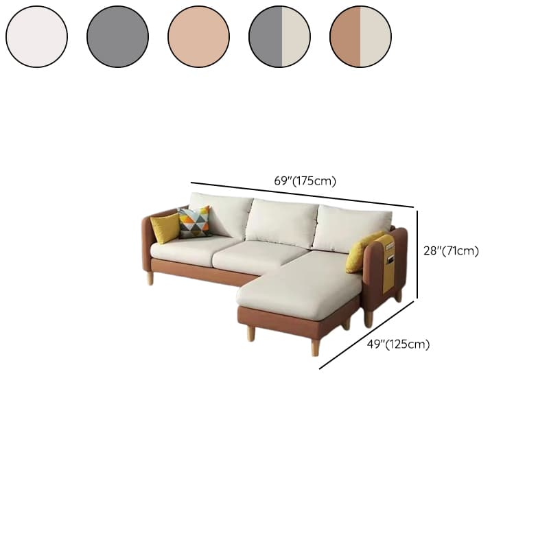 Modern L-Shape Reversible Sofa Recliner with Pine Frame and Storage thumbnail 23