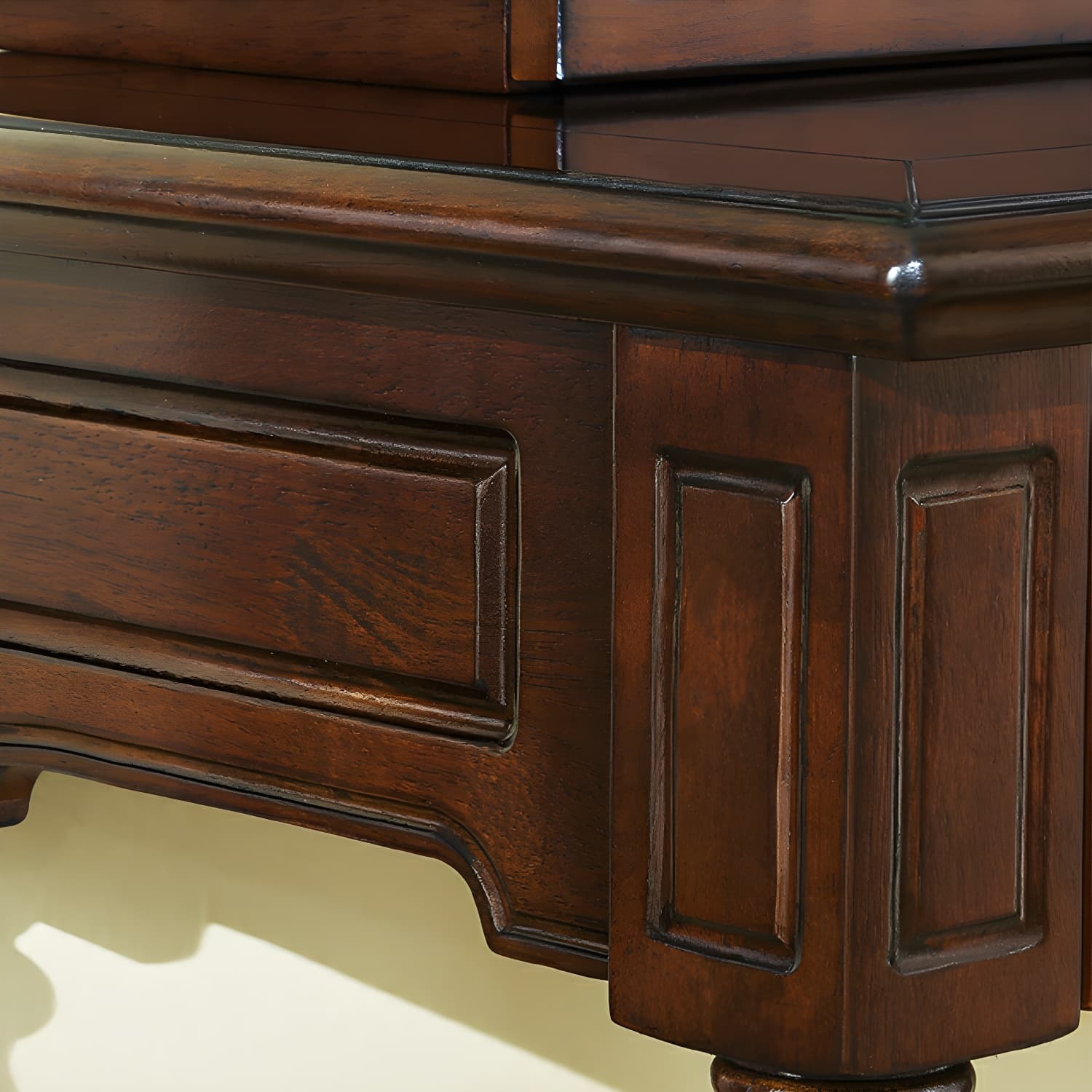 Old School Auburn Sleeping Quarters Rubberwood Push-Pull Tabletop Storage thumbnail 8