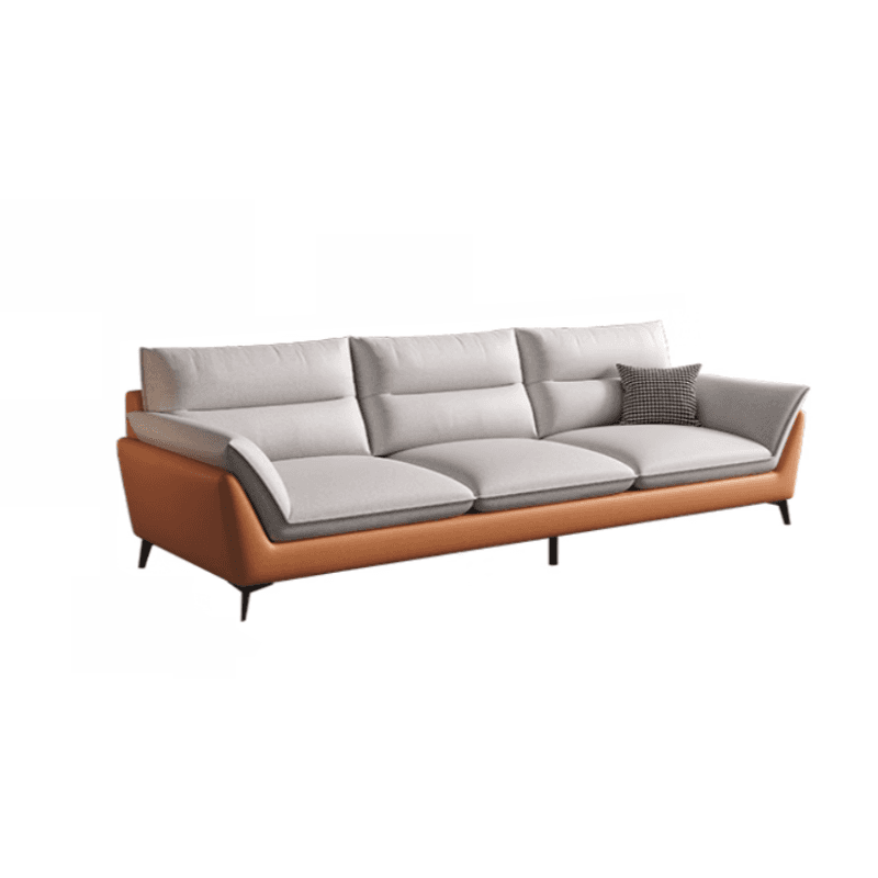Tech ClothUpholstered Sofa Couch/Single Sofa in Chalk for Parlor with Flared Arm in a Modern Style thumbnail 12
