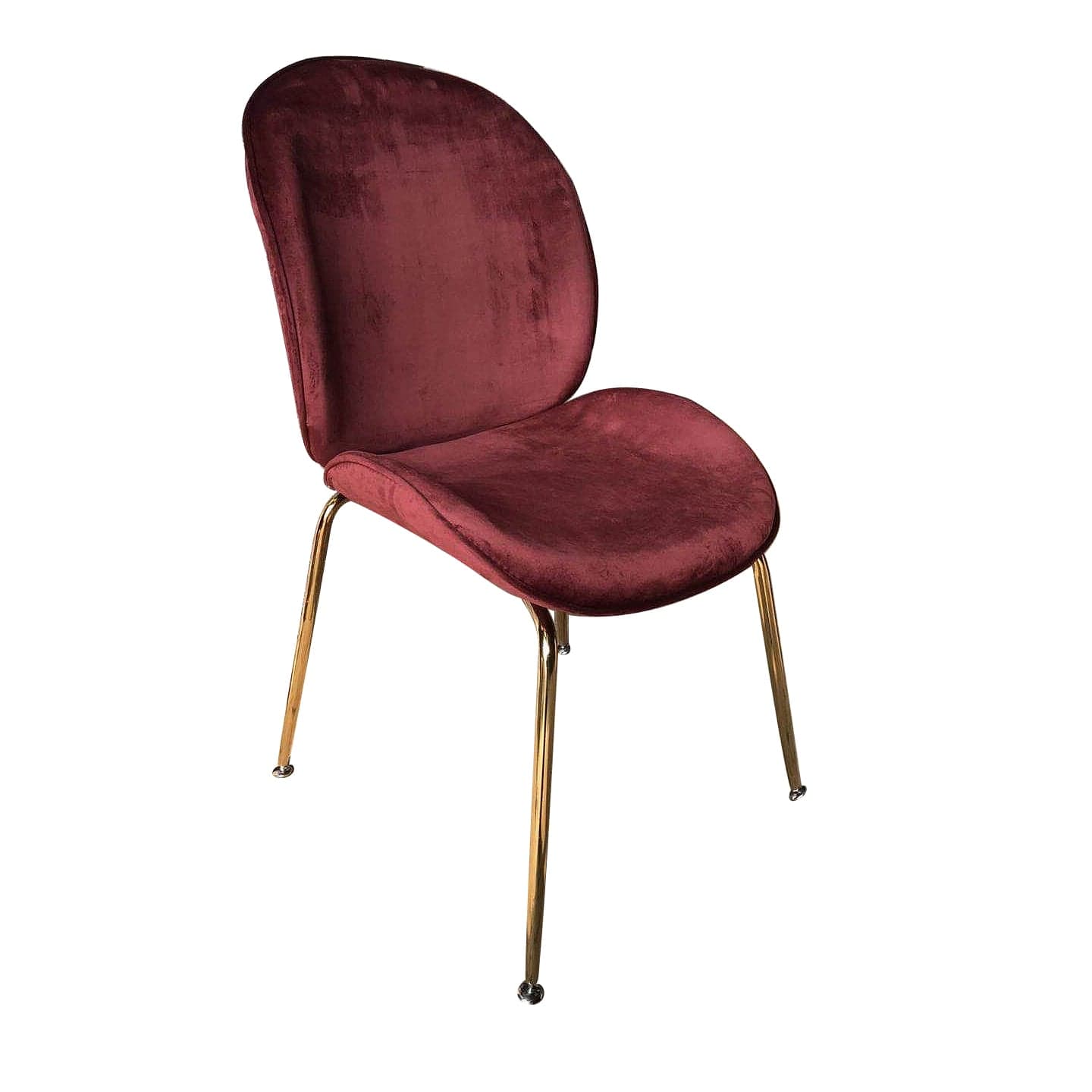Metal Scandinavian Restaurant Side Chair Matte Finish Wingback Dining Chair thumbnail 1
