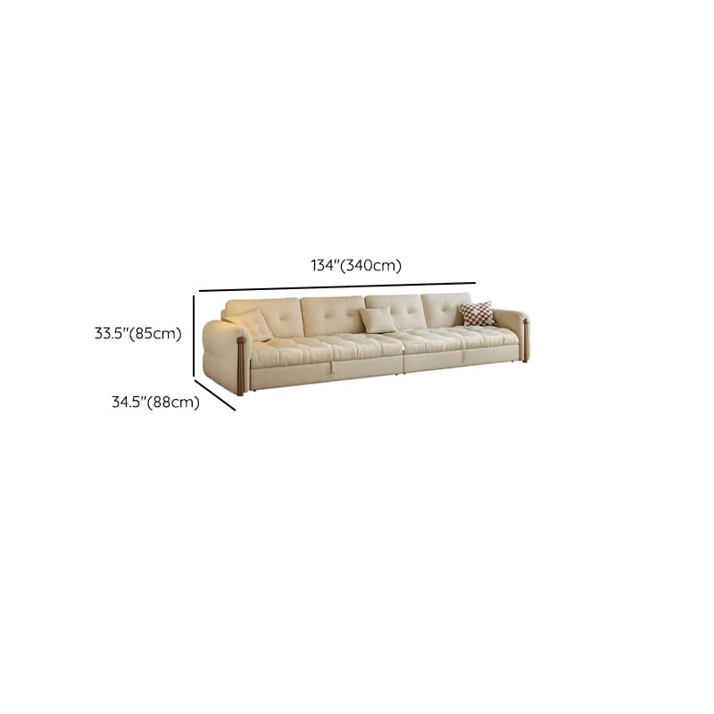 L-Shape/Straight Sofa/Sofa Chaise with Under-seat-storage, Left Hand Facing Orientation, Round Arm, and Button-tufted Details thumbnail 15
