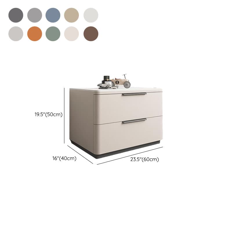 Modish 2 Tiers Stone Drawer Storage Bedside Table thumbnail 17