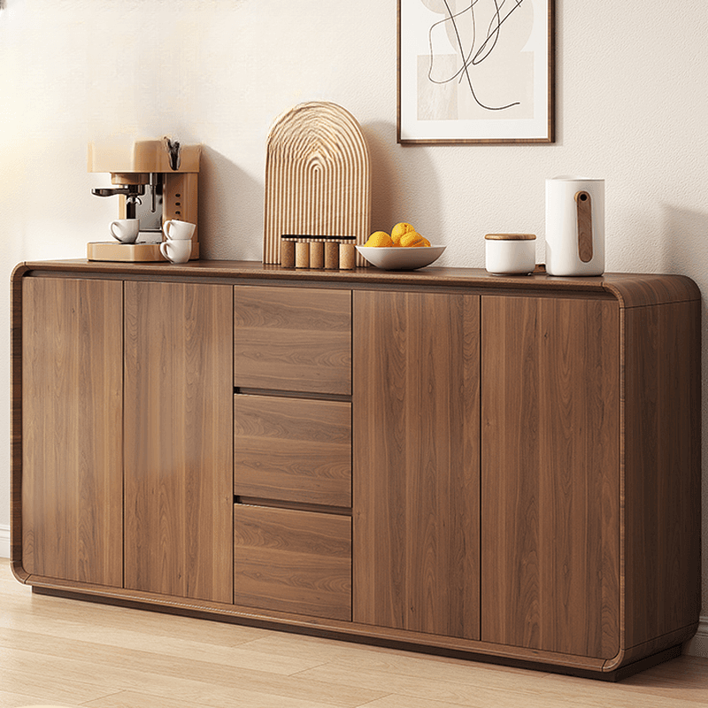 3 Drawers & 2 Doors/3 Doors/1 Door & Two Internal Shelves/Four Internal Shelves Simple Narrow/Standard Flooring Sideboard with Compartment - image 3