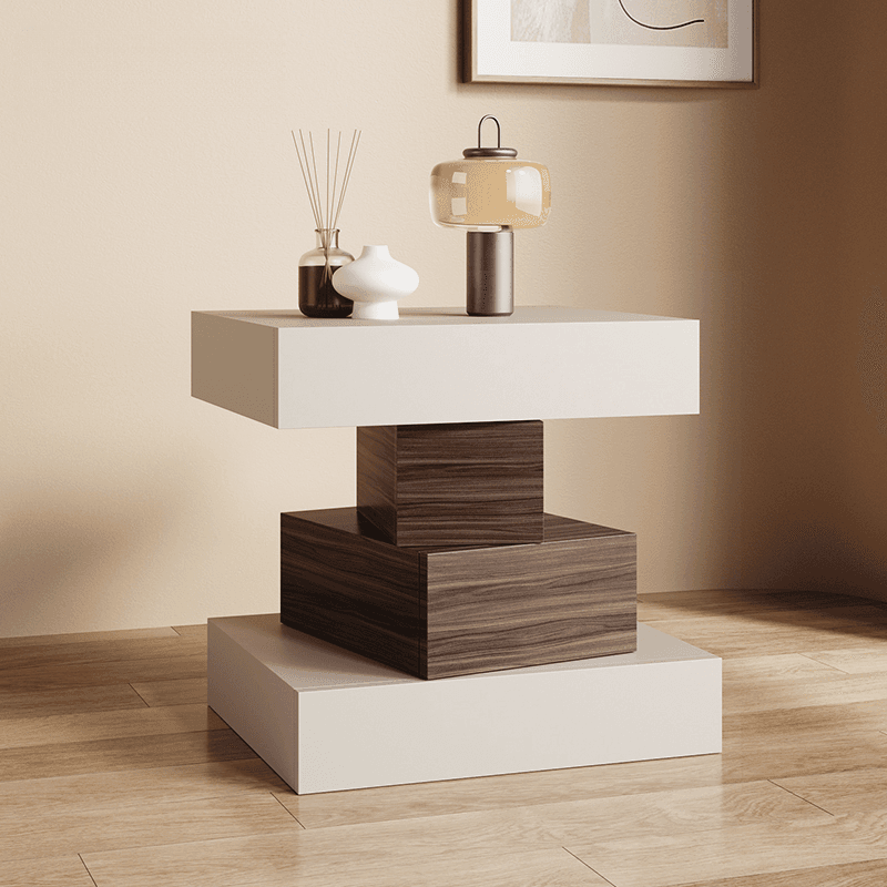 Scandinavian Synthetic Leather Drawer Storage Nightstand with 4 Drawers thumbnail 4