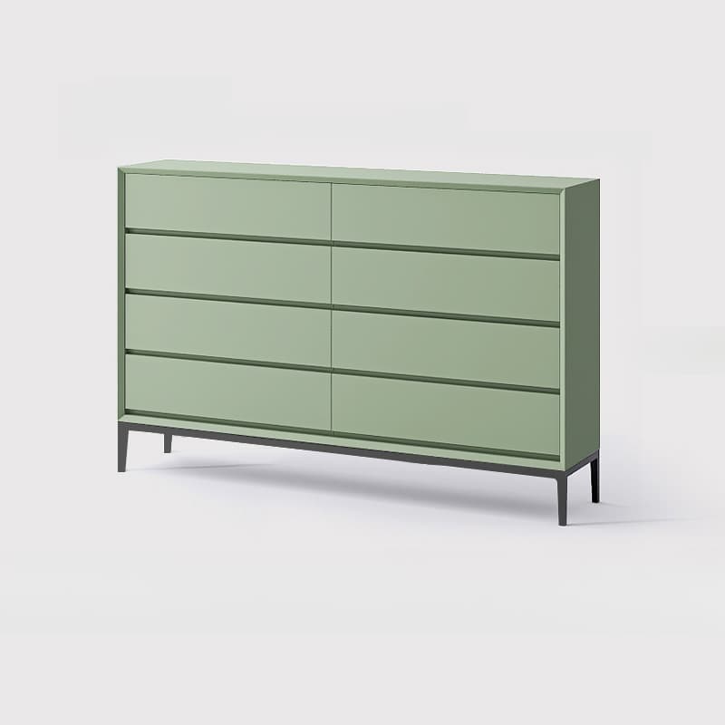 Trendy Raw Wood Console Dresser, Horizontal with 8 Drawers thumbnail 5