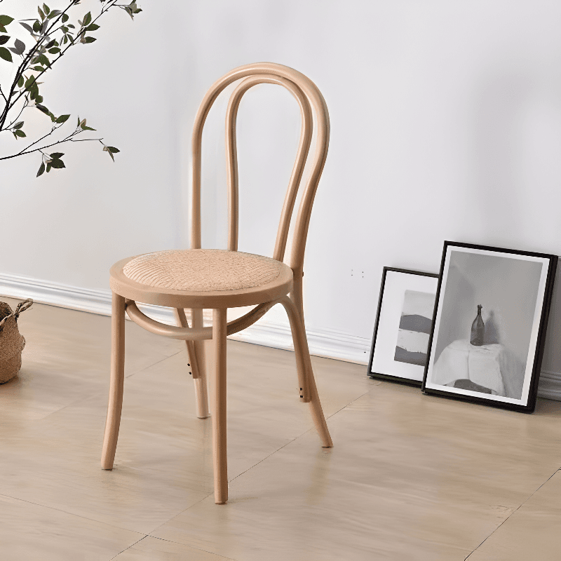 Reliable Outlined Intertwined Armless Chair for Restaurant Use thumbnail 3