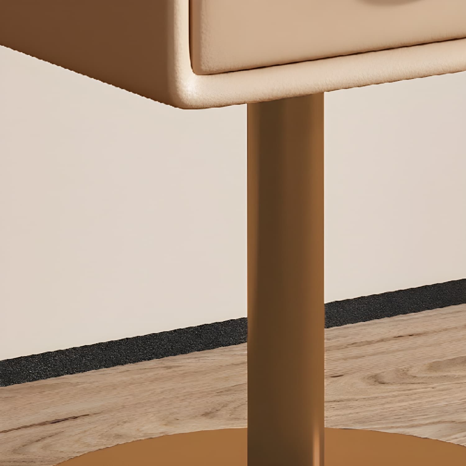 Modern Faux Leather Drawer Storage Nightstand in Narrow for Bedroom thumbnail 17