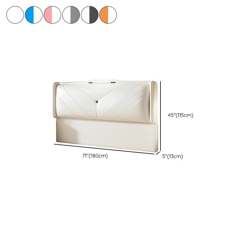 Art Deco Style Panel Headboard in Pine Wood with No Distressing, Rectangle Shape for King/Queen/Full Bed, Featuring Sponge Upholstery Fill and Standard Height thumbnail 15