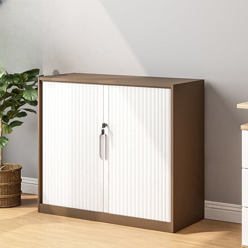 Steel Detached Rainproof Lockable Accent Cabinet with Sliding Door thumbnail 2