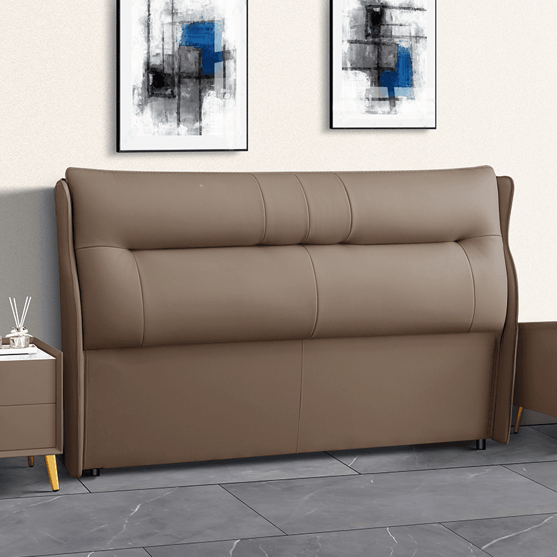 Modish No Distressing Timber Wingback Headboard with Rectangle Shape for King/Queen/Full Bed, Featuring Sponge Upholstery and Standard Height thumbnail 4
