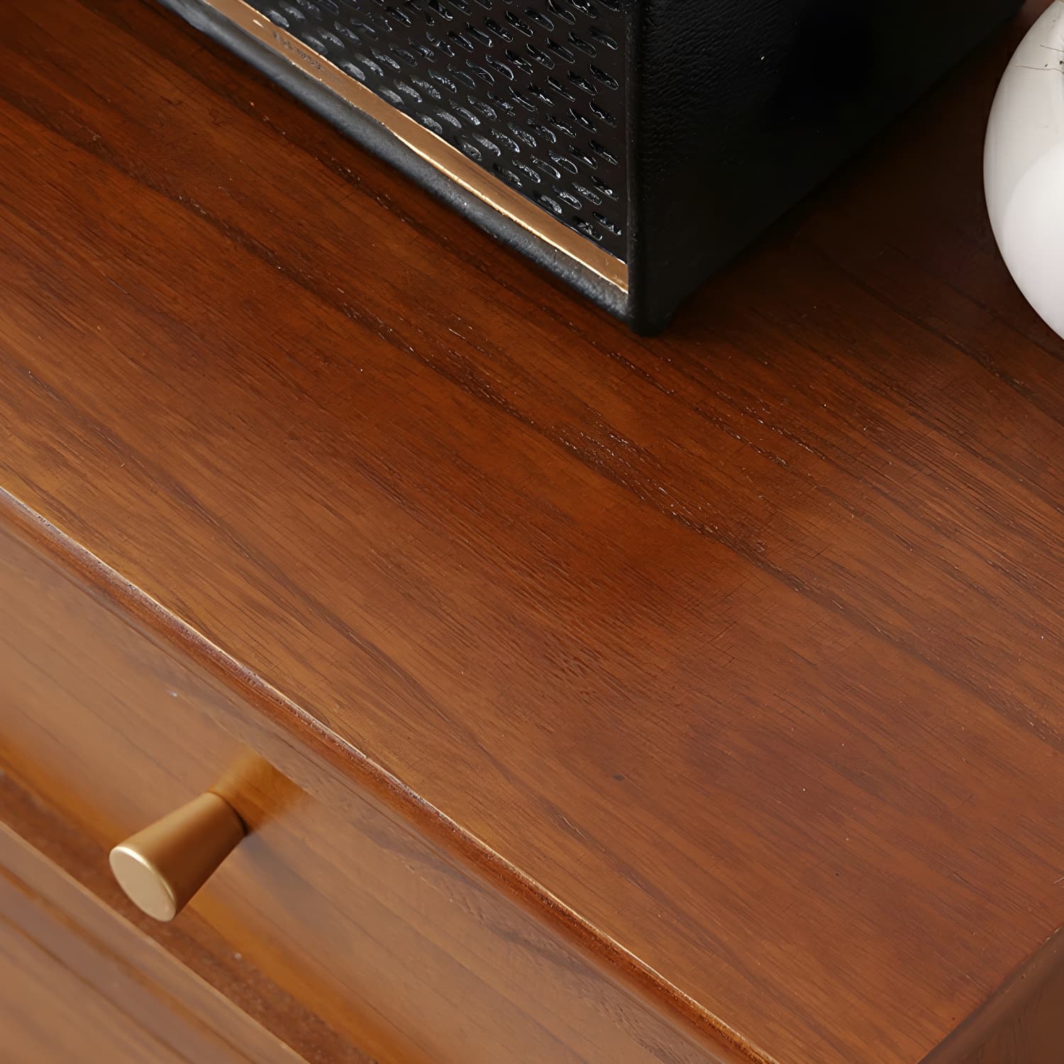 Scandinavian Wood Accent Chest with Drawers - Small Sized Rectangle Cabinet for Storage thumbnail 6