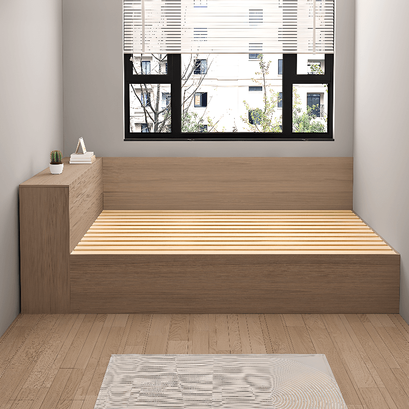 Natural Color Solid Color Tatami Bed for Bedroom thumbnail 2