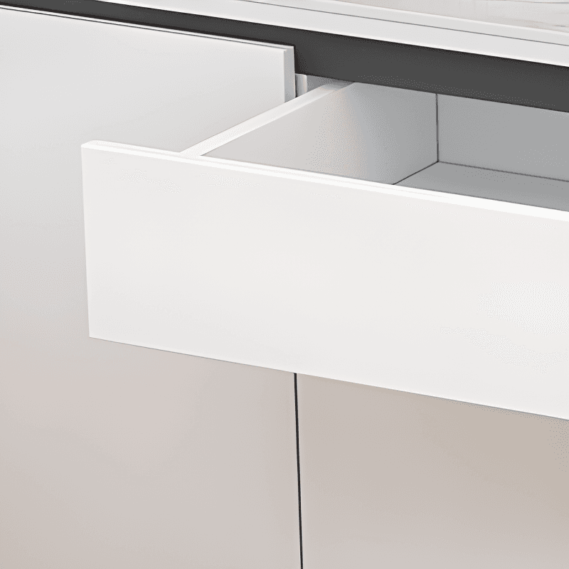 Buffet Table/Server with 1 Drawer, Drawers Storage, Sintered Stone Countertop, Adjustable Shelving, and 4 Doors/3 Doors/2 Doors Tabletop thumbnail 7