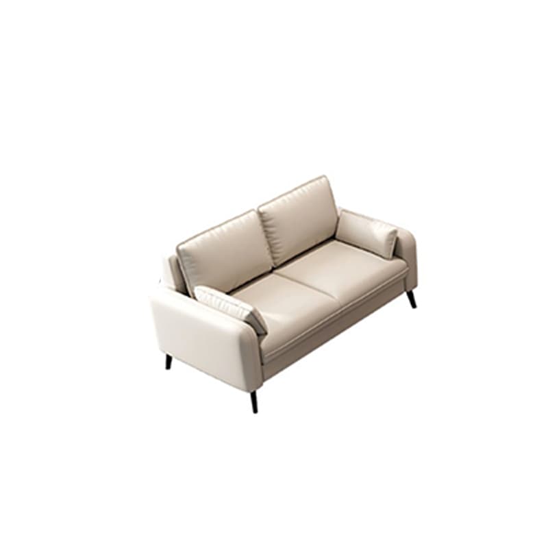 Modern Solid Color Loveseat with Square Arm and Wide Pillow Back for Living Spaces thumbnail 11