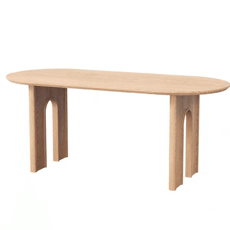Natural/Espresso Finish/Sand Natural Pine Wood Dining Table for 9 People/for 6 thumbnail 7