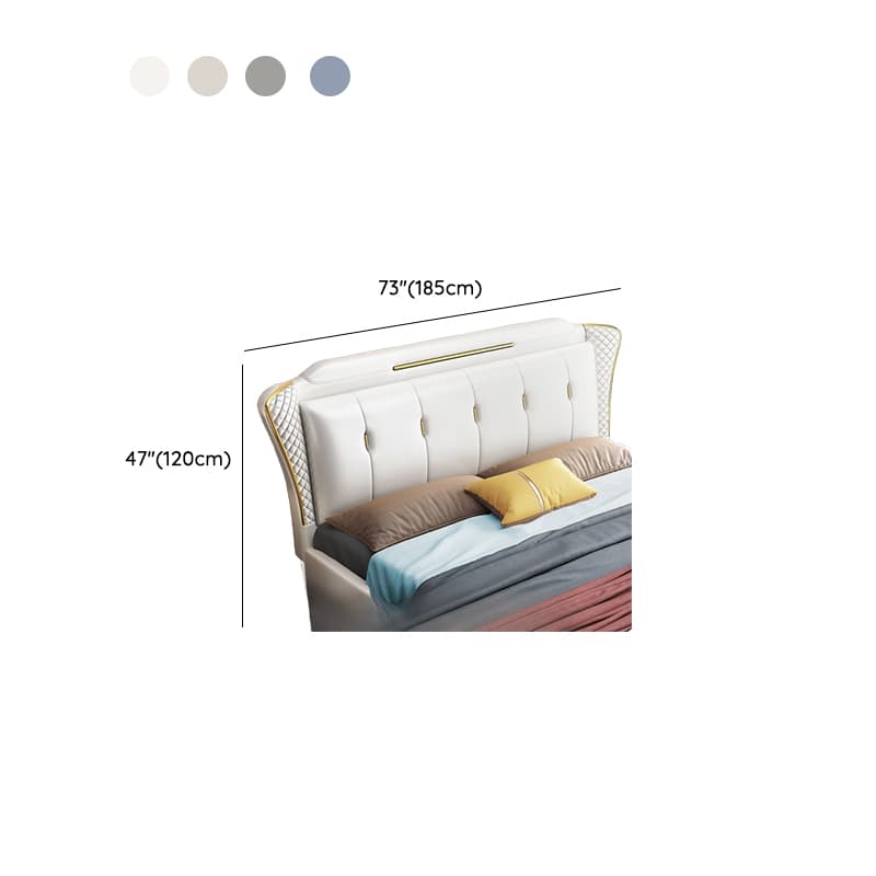 Modish Timber Panel Headboard with No Distressing, Arched/Rectangle/Camelback Shape for Full/King/Queen Bed, Featuring Sponge Upholstery Fill and Standard Height thumbnail 17