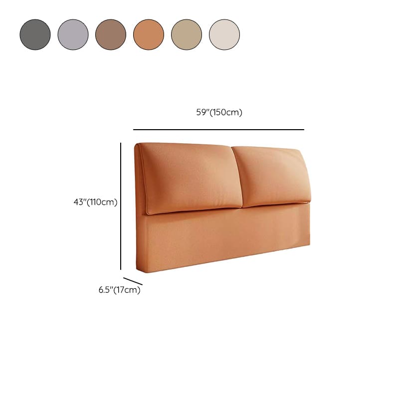 Trendy Panel Headboard in Natural Wood with No Distressing, Rectangle Shape for King/Queen/Full Bed, Cotton Upholstery, Standard Height thumbnail 11