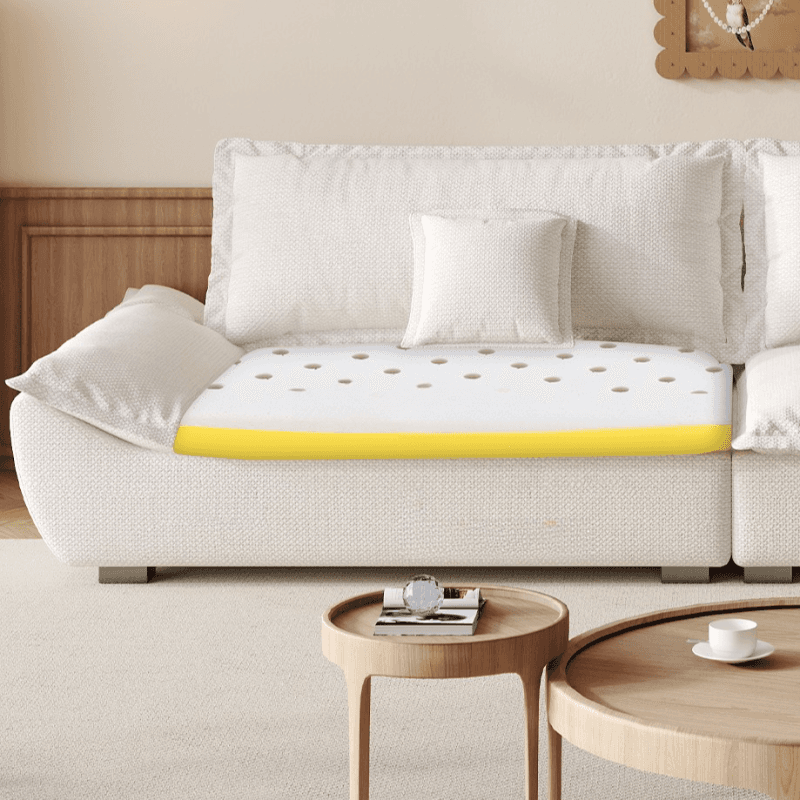 Modish Solid Color Stain Resistant Standard Sofa/Loveseat for 3-seater/4-seater/5 Person with 2 Pillows thumbnail 13